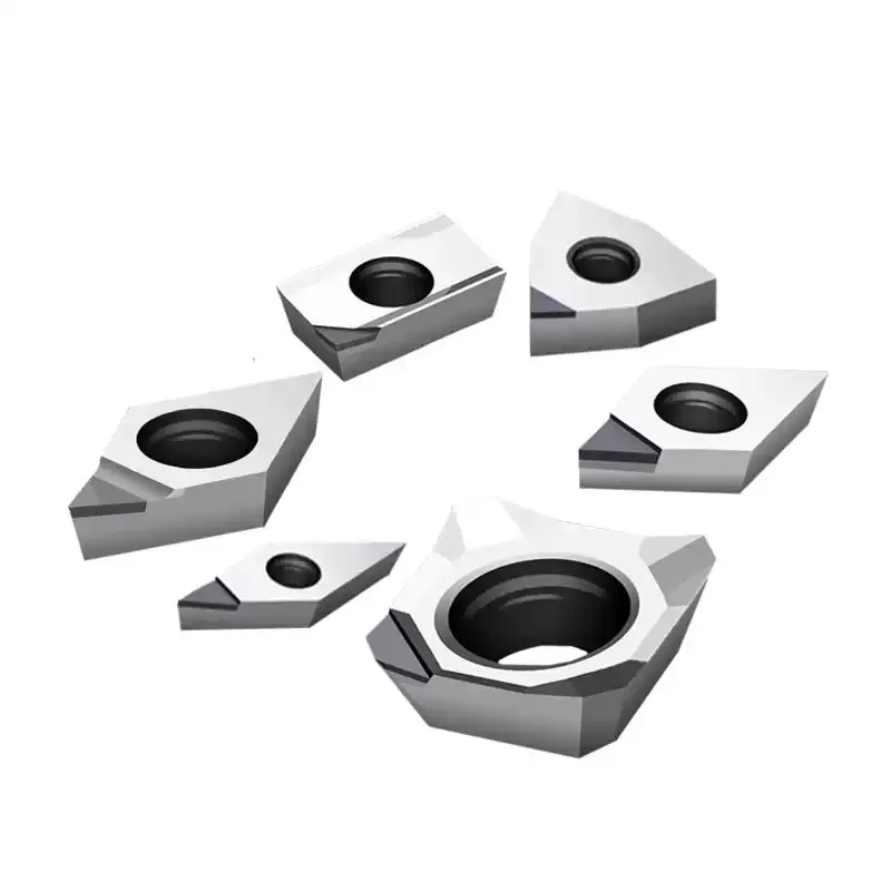 

2 шт. VCGT160402 PCD вставка карбид с ЧПУ токарный станок медный поликристаллический алмазный концевой фрезерный инструмент для алюминия