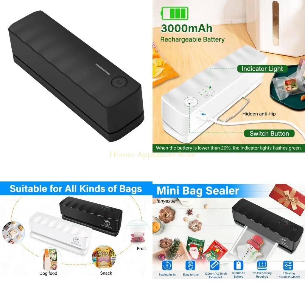 D0AB真空シーリングマシンキッチンフードシーラー効率的なホームバキュームシーラープラスチックテクスチャキッチンクチュームシーラー食品のための真空シーラー