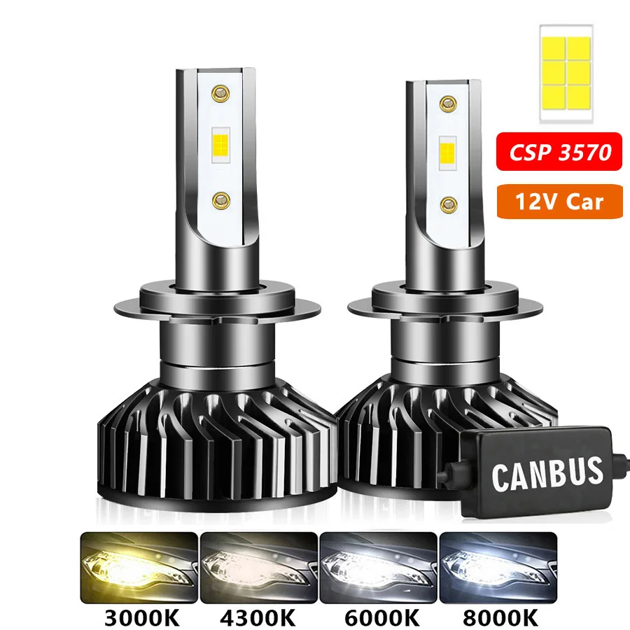 

110W Car Lights CSP 3570 26000LM Canbus H4 LED H7 H11 LED Lamp Car Headlight Bulbs H1 H8 H9 9005 9006 HB4 Turbo LED Bulbs 12V