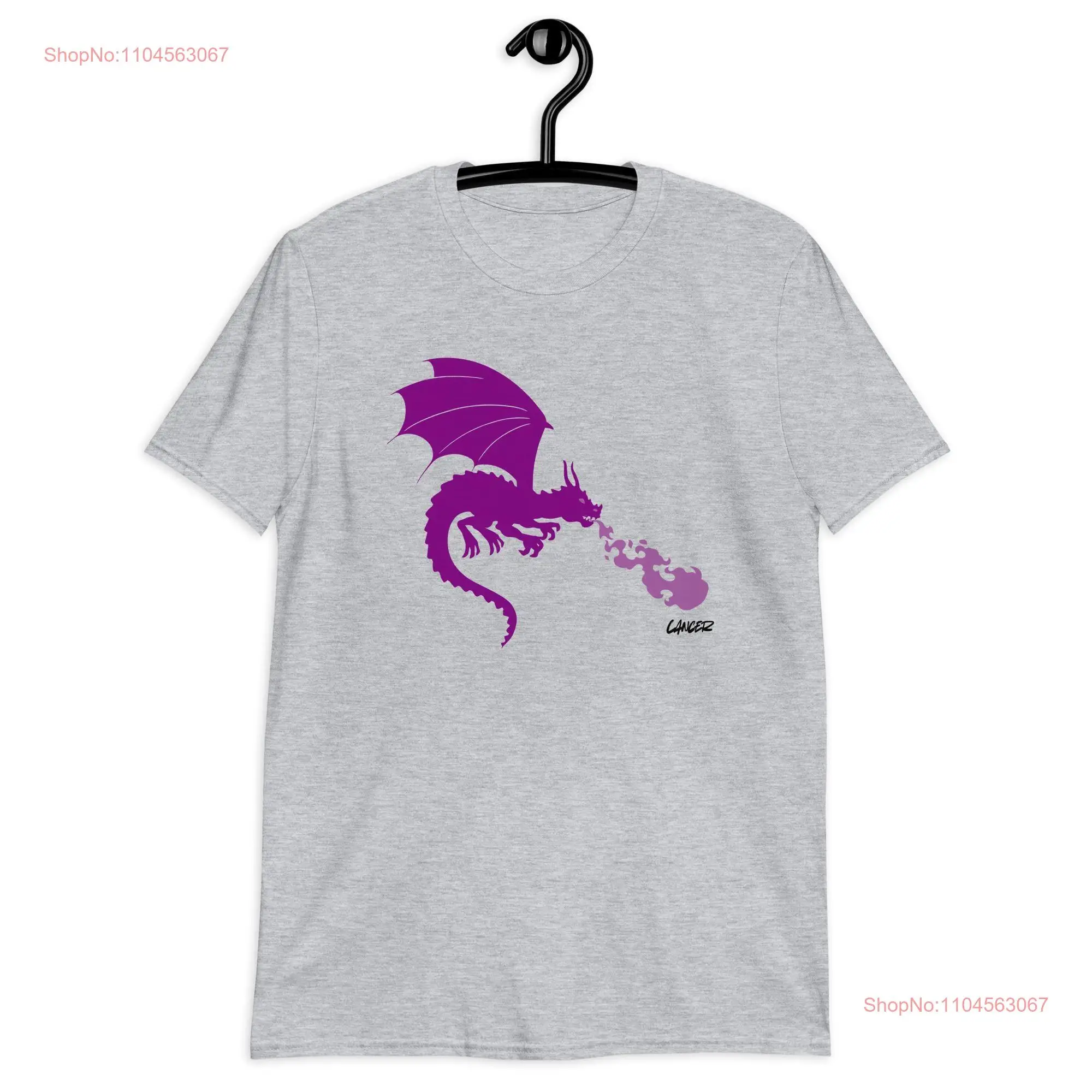 Gynecological Cancer Awareness Dragon T Shirt Womens Support Fighter Survivor long or short sleeves