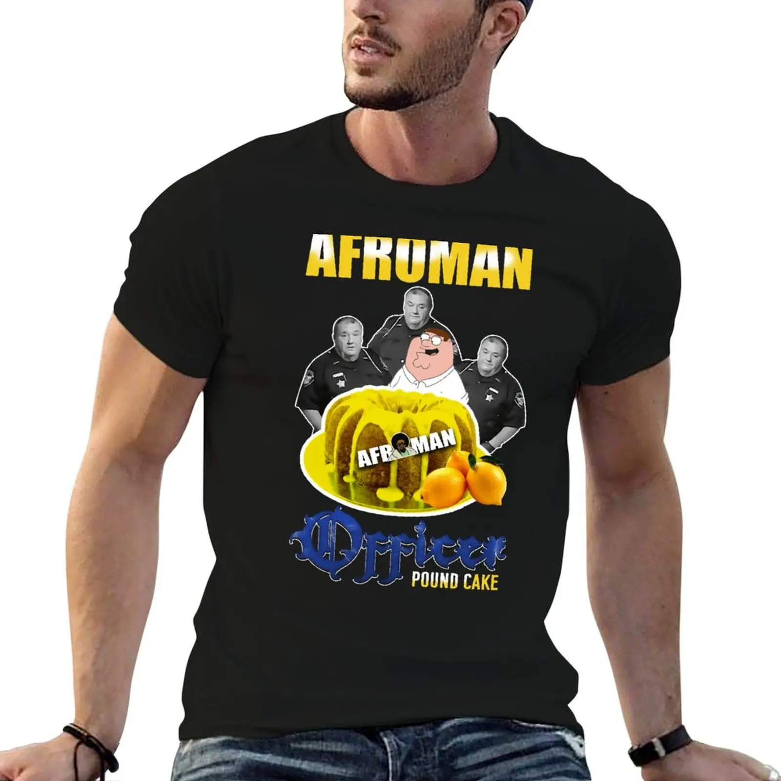 

Afroman Lemon Pound Cake T-Shirt men t shirt cotton 100% t shirts for man pack cotton T-Shirt