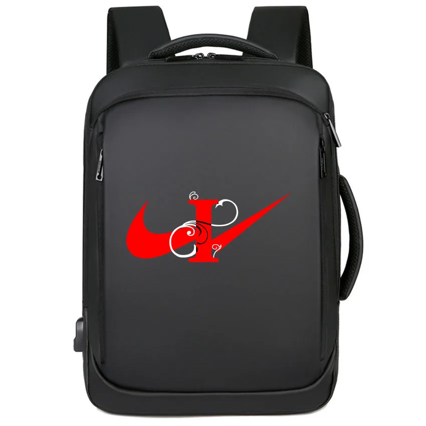 

Laptop Backpack School Bag I Letter Printed Boy Girl Rucksack Backbag Male Women Leisure Multi-Use Cute Backpack USB Port