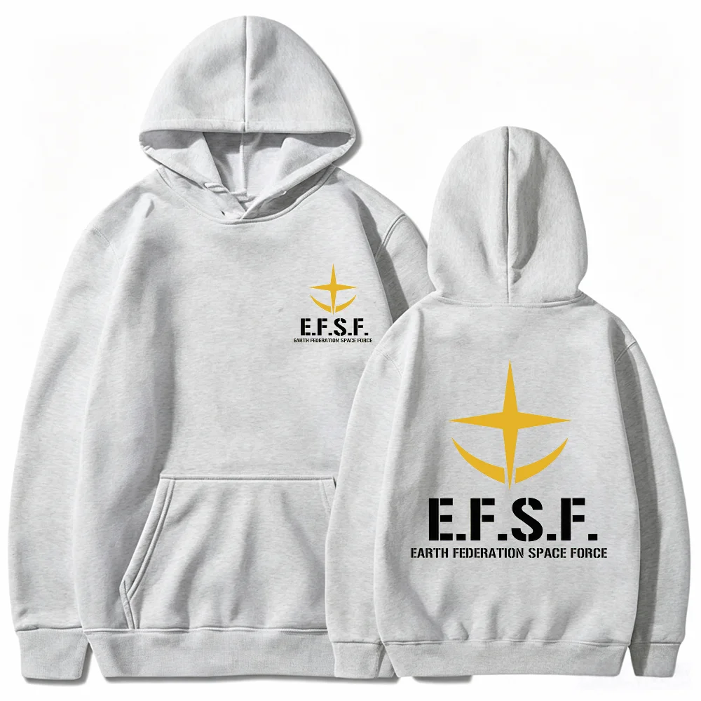 Gundam E.F.S.F Earth Federation Anime Print Hoodie Kids Unisex Boys Girls Pullover Hooded Sweatshirt Children Streetwear Tops