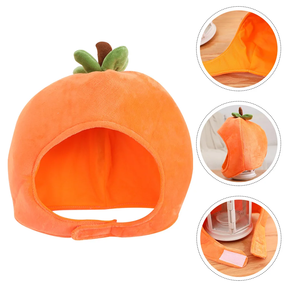 Persimmon Headgear Hat Hats Shape Modeling Party Costume Plush Novelty for Adults Selfie