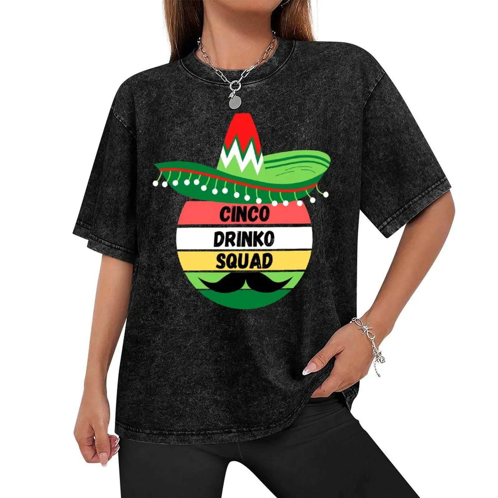 Cinco Drinko Squad Mexican ,Funny Cinco De Mayo T-Shirt boys animal print oversizeds baggy shirts cheap stuff mens clothing