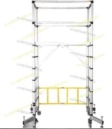 Hot 3 Telescopic Aluminum Mobile Tower Scaffold Ladder with CE Certificate
