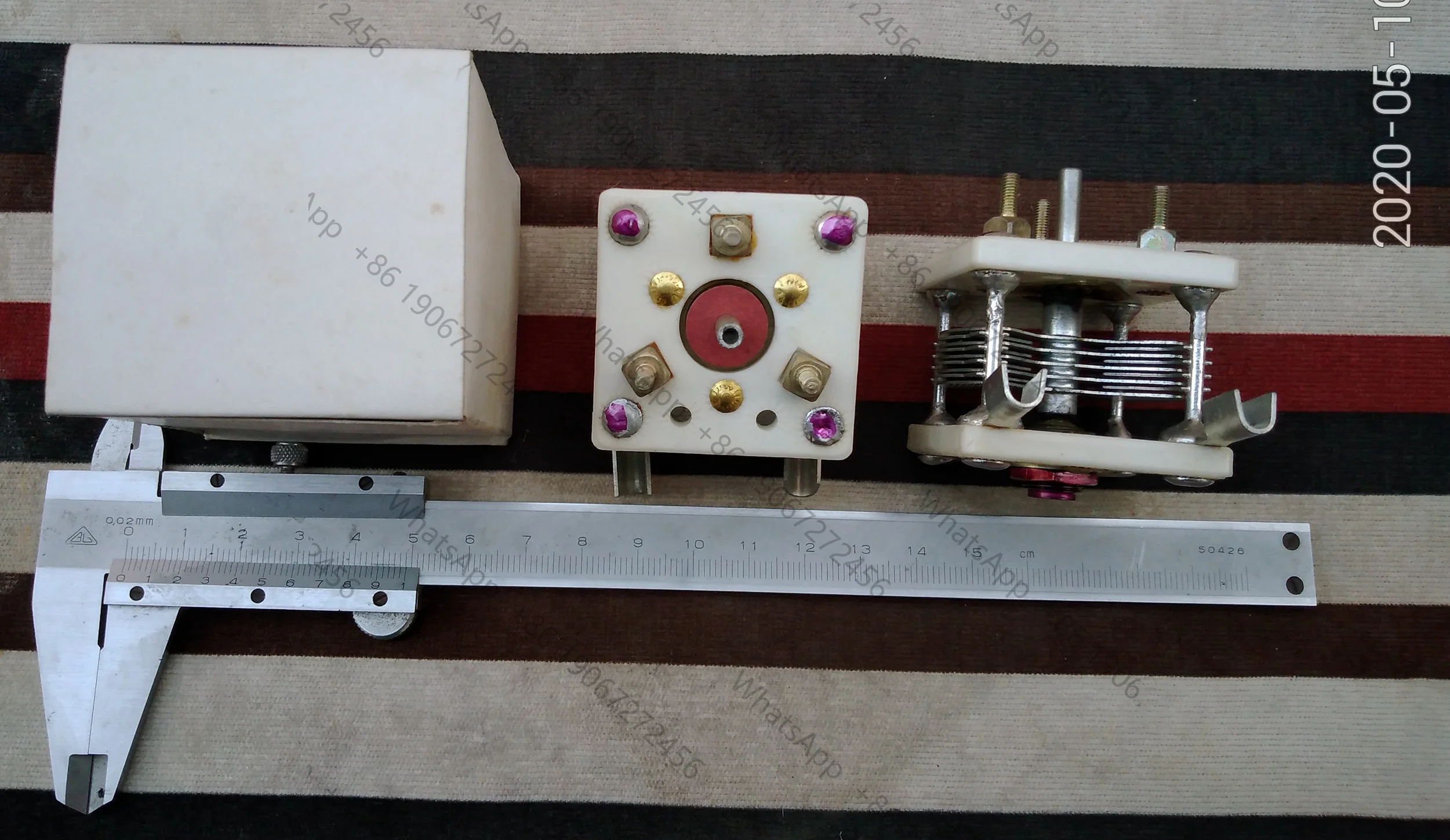 1pcs Variable Capacitor double Couplet butterfly piece，Air Variable Capacitor，062,063 type