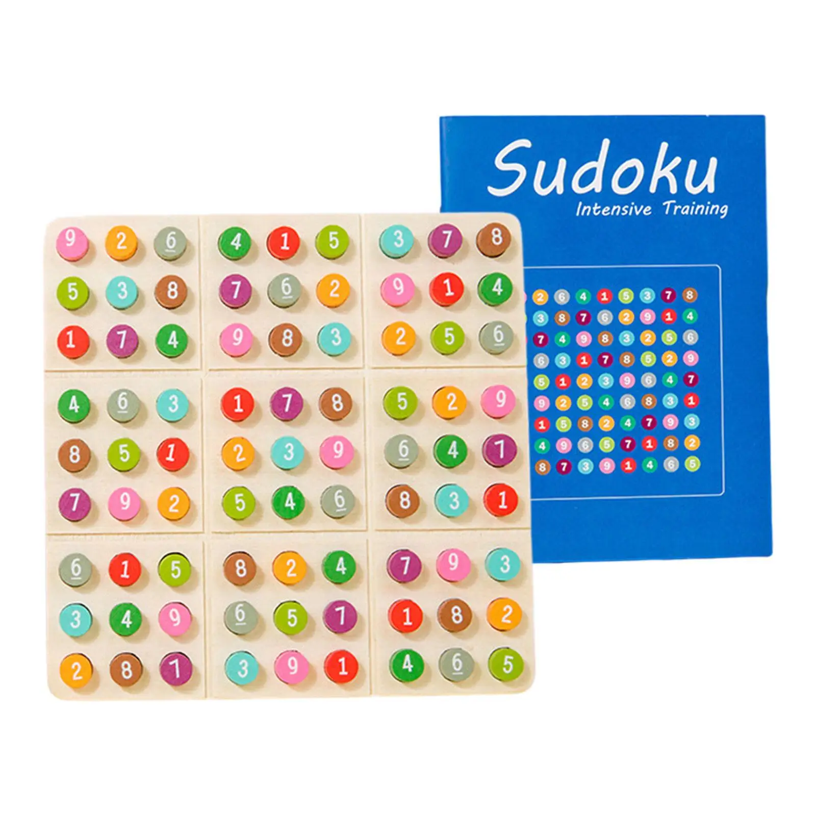 Holz Sudoku Puzzle Zahlen Denkspiel Sudoku Spielbrett Mathe Sudoku Spielzeug für