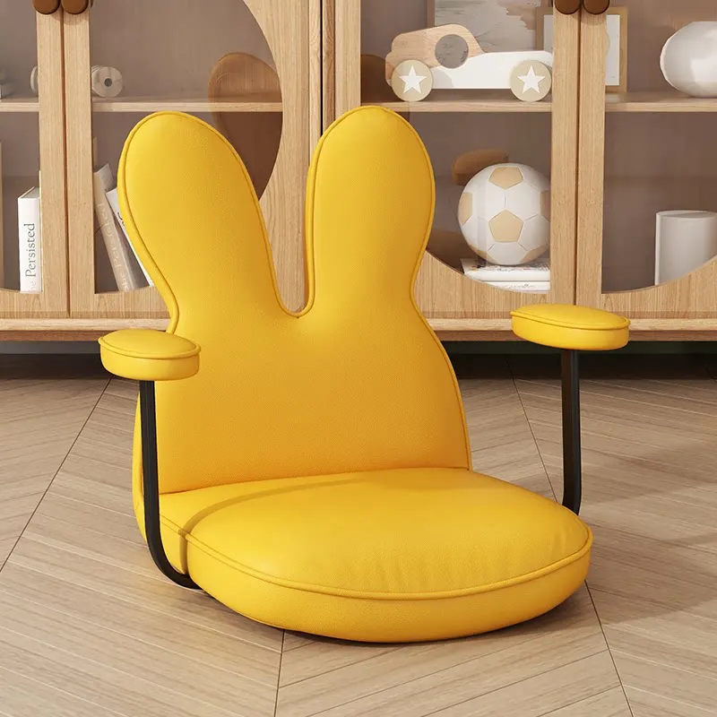 

Мягкое кресло-пуф в форме кролика с ушками: Детский и взрослый стул-животное, милый шезлонг из искусственной кожи для гостиной, спальни