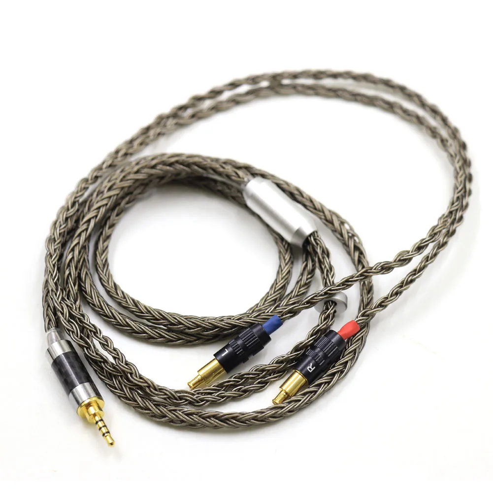 Haldane Gun-Color 16core for Technica ATH-WP900 MSR7B AP2000 ES770H SR9 ADX5000 XLR/2.5/4.4 مللي متر توازن سماعة ترقية كابل
