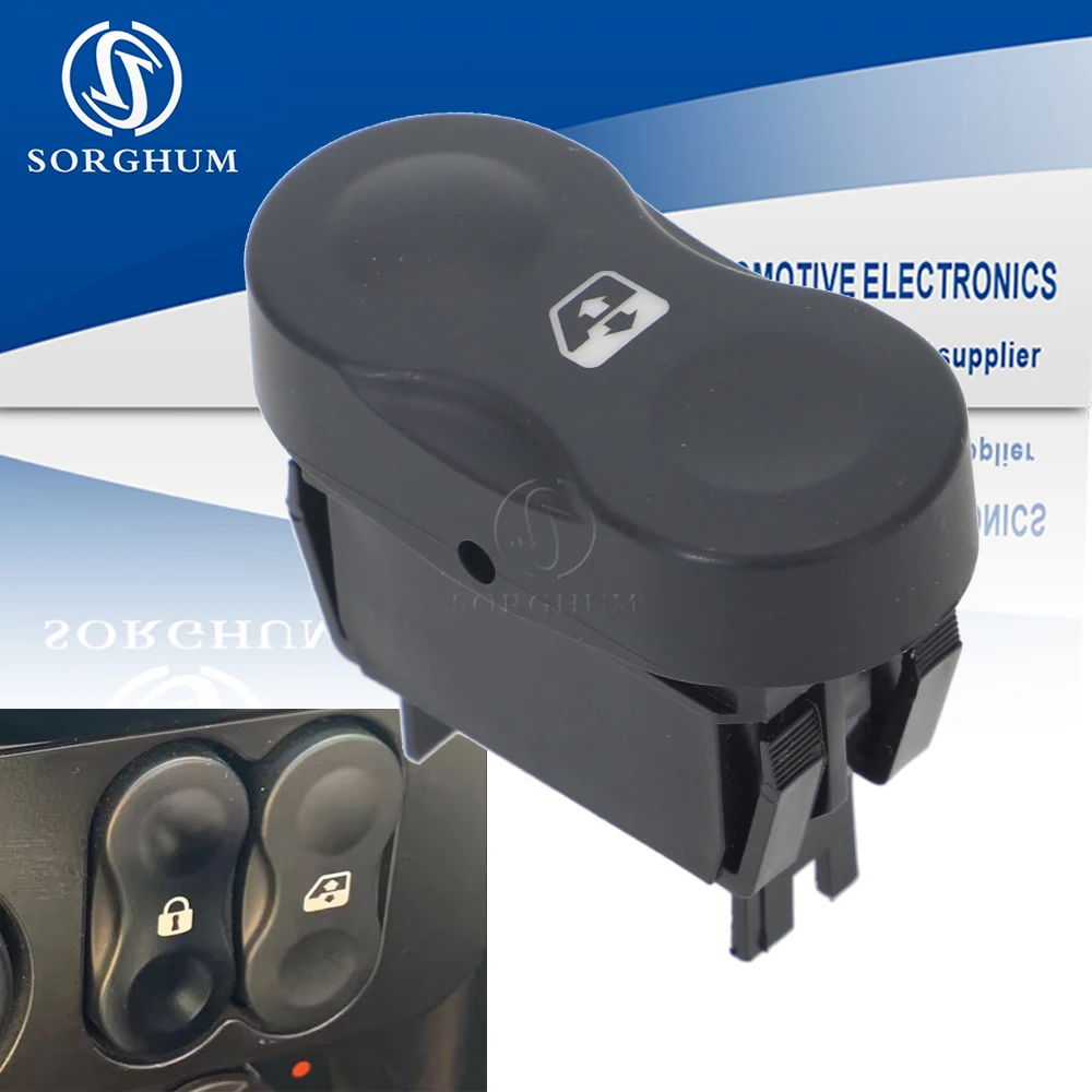 

SORGHUM 8200602227 Кнопка переключения переднего окна со стороны водителя для Dacia Logan MCV 2009 2010 2011 Duster Sandero 2008 2011 5 контактов