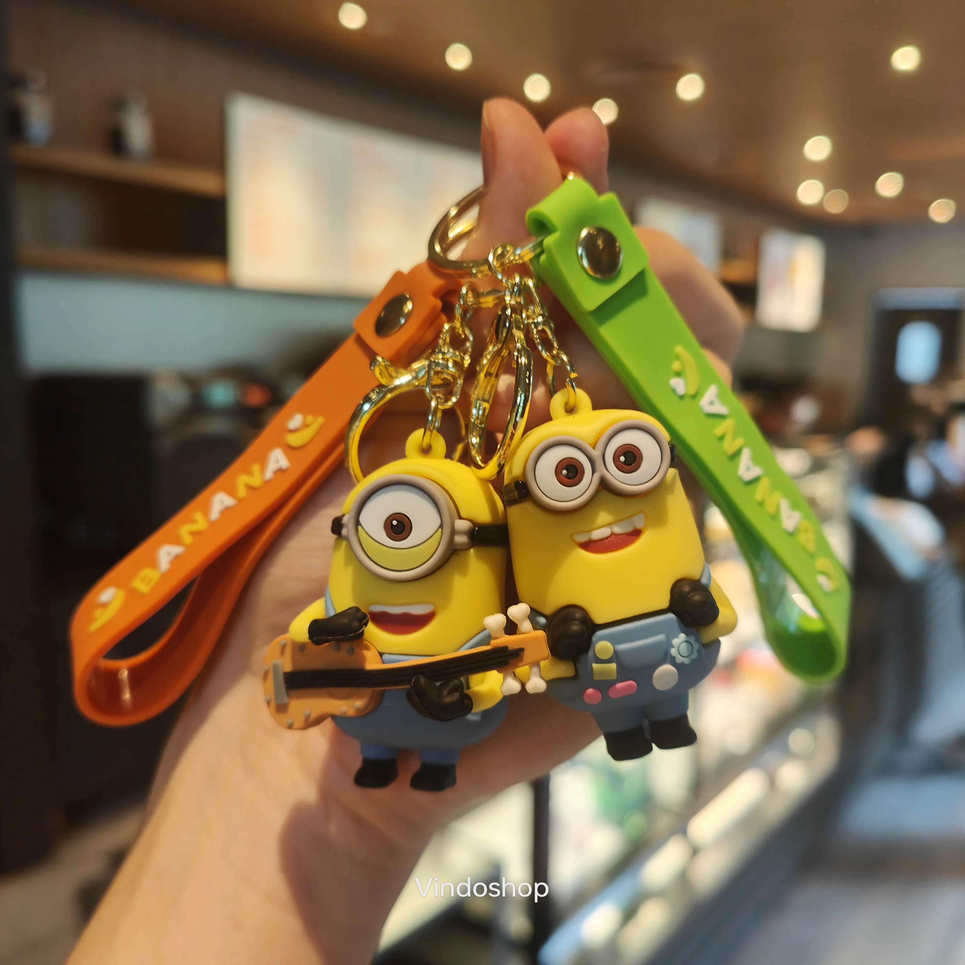 New Cartoon Anime Minions Doll Keychain Cute Minion Backpack Pendant Car Keychain Children\'s Toy Party Gift