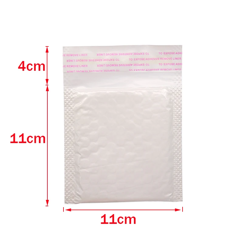 50Pcs Bubble Mailers White Poly Bubble Mailer Self Seal Padded Gift Bag Packaging Envelope Bags Book Shipping Package Bag