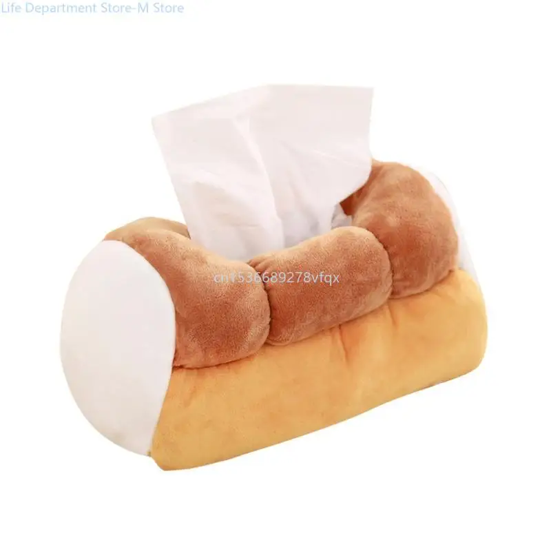 

Simulation Bread Tissue Holder and Functional Bread Tissue Stand Holder Funny Cotton Napkin Holder