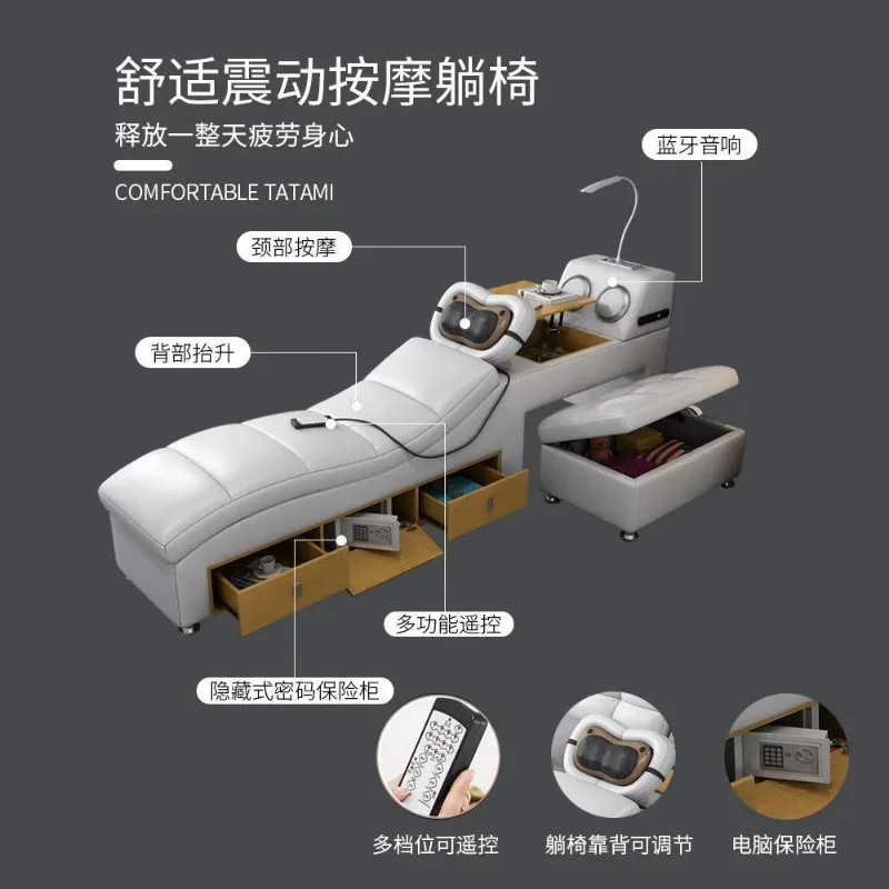 Master bed, tatami real soft bed, double modern minimalist room, integrated couple's wedding bed