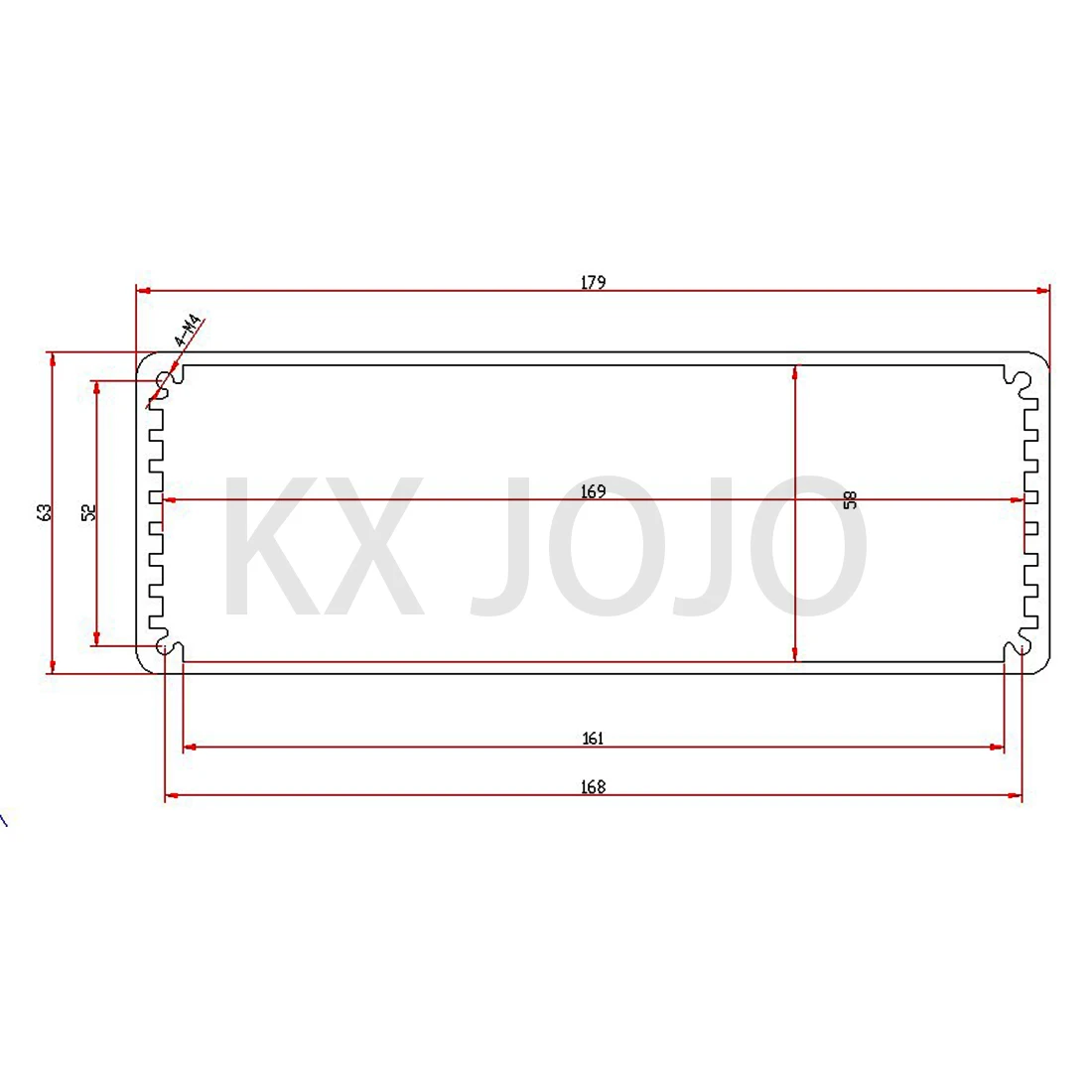 Aluminum Enclosure 180*63*200/250/260mm Silver Black Case PCB DIY Instrument Electronic Project Protective Cover Box