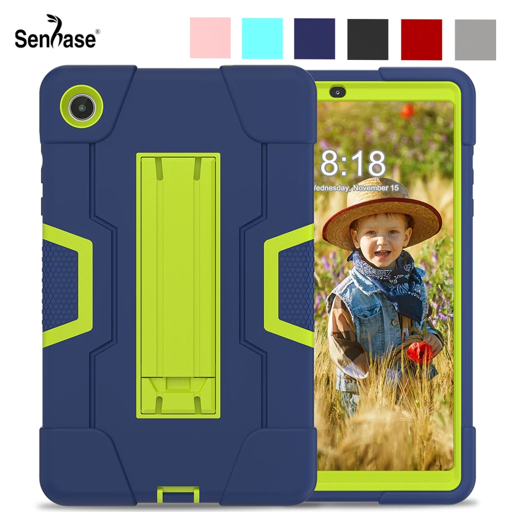 For Lenovo Tab M8 4th Gen 8.0 inch 2023 TB-300FU TB-300XU Case Shockproof Kids Safe PC Silicon Hybrid Stand Tablet Cover