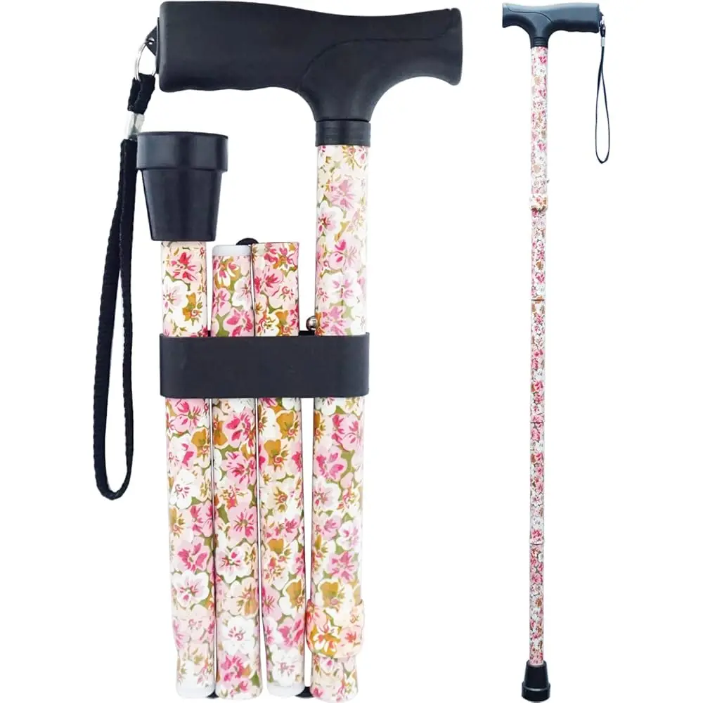 

Трость с принтом, складная трость, регулируемая трость для женщин, складная трость, складная трость для мужчин, трости для пожилых людей