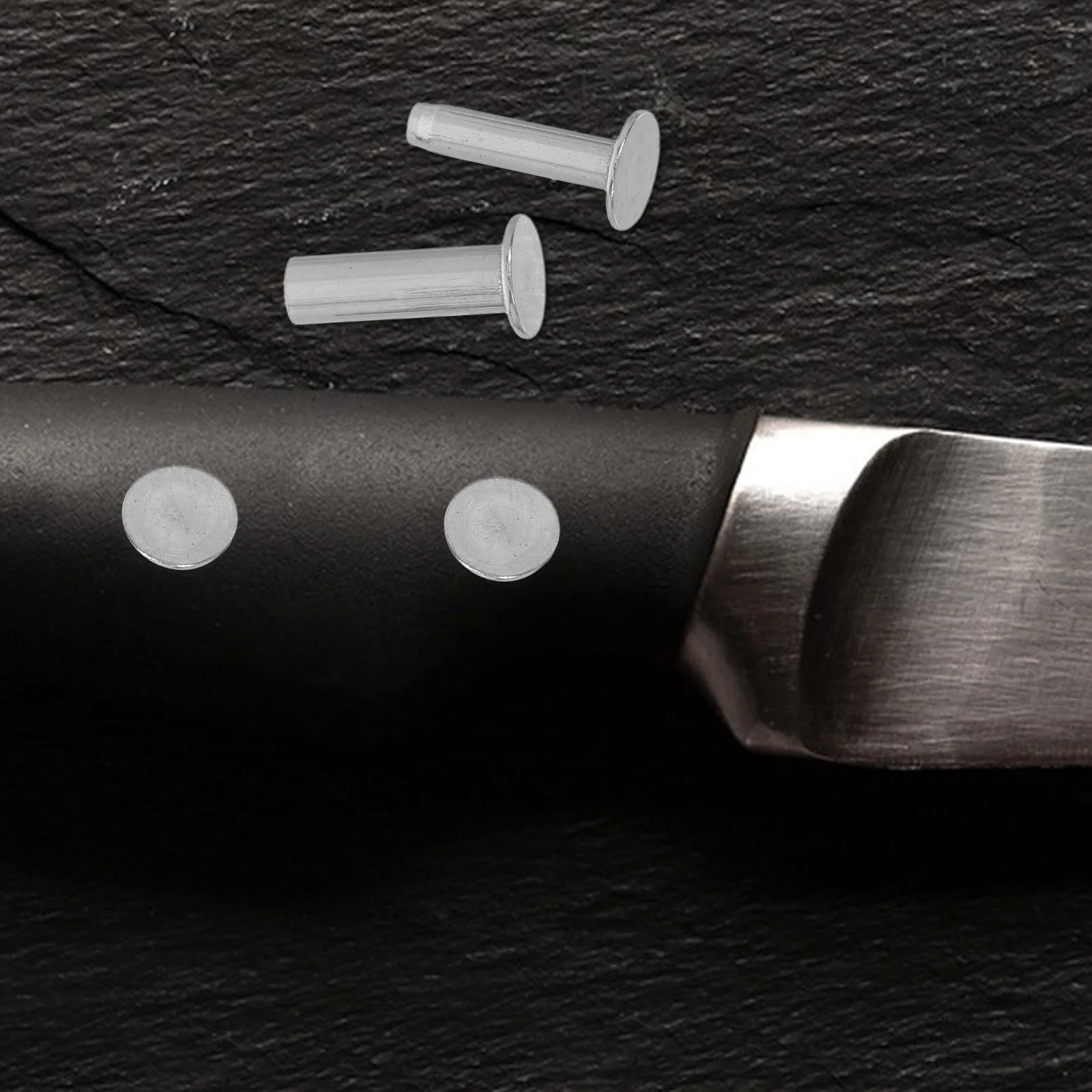 

Stainless Steel Knife Handle Fasteners 1.4Cm Metal Rivet Nails For Kitchen Cutlery Chef Knives Wooden Grip Repair