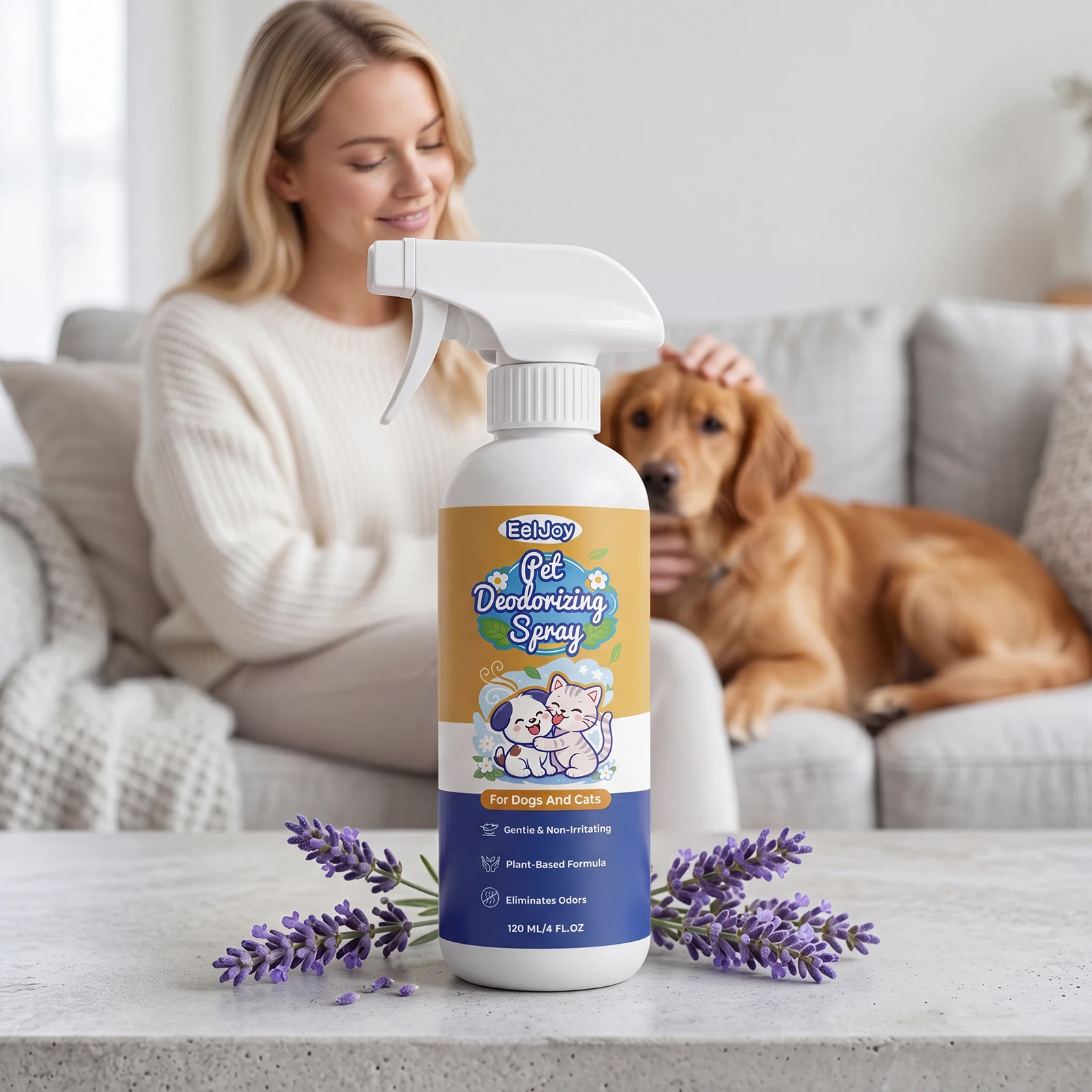 Professional Pet Deodorant Spray Fast Acting Urine Smell Remove Long Lasting Fresh Scent Home Gentle Dogs Cats Odor Eliminator