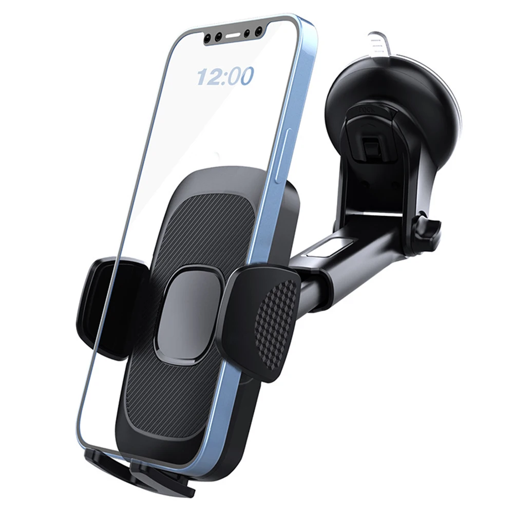 

360 Degree Rotation Car Windshield Mount ABS Material Adjustable Angle Ideal Viewing Angle Perfect Flexibility Safer Driving