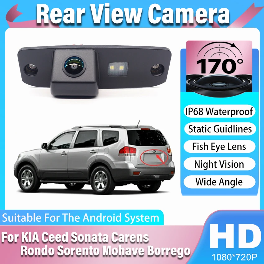 170 Degree CCD Full HD Rear View Camera For Hyundai Elantra For KIA Ceed Sonata Carens Rondo Sorento Mohave Borrego Night Vision