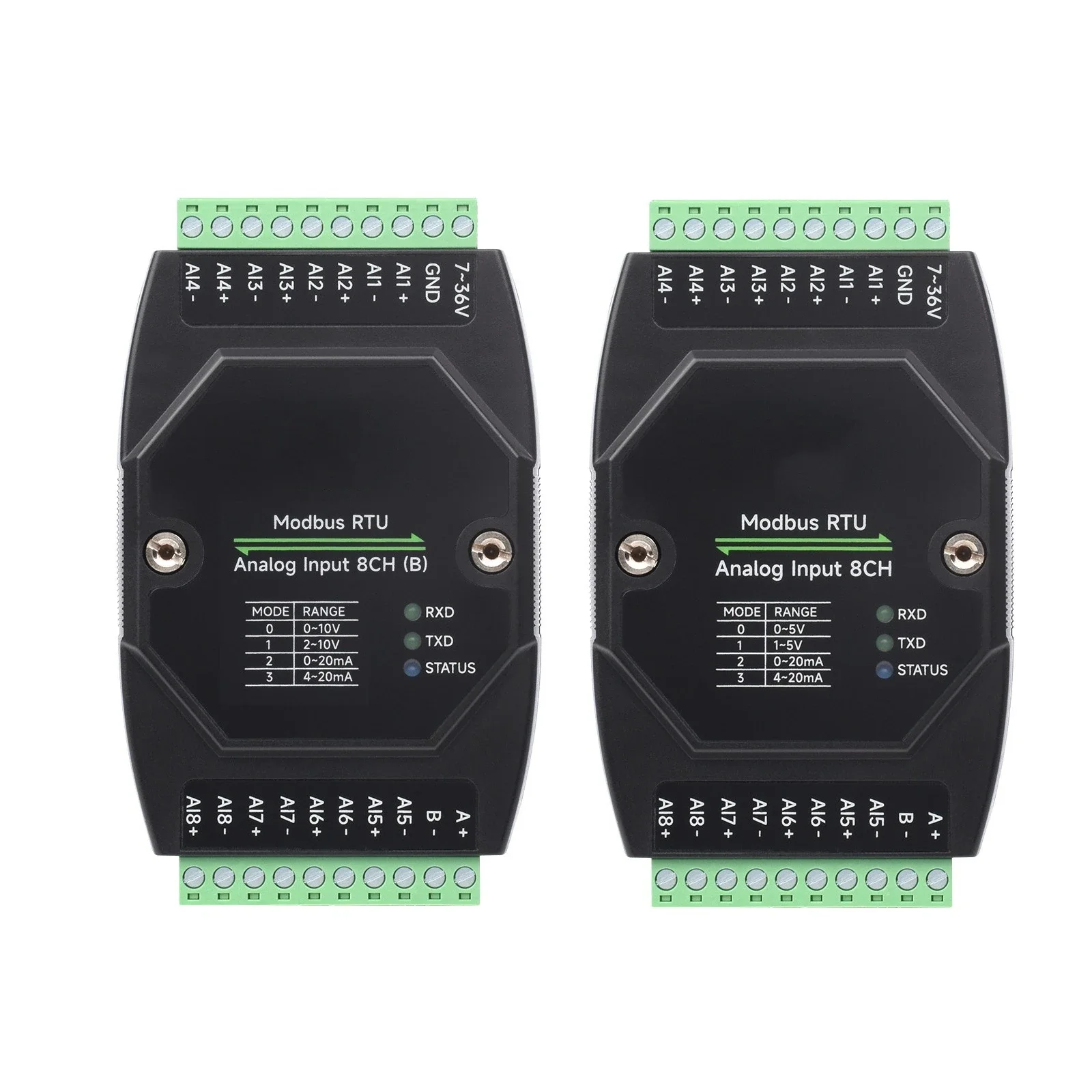 Modbus RTU Analog Input 8-channel Analog Acquisition Module Industrial Grade 12-bit High-precision Acquisition Support Current
