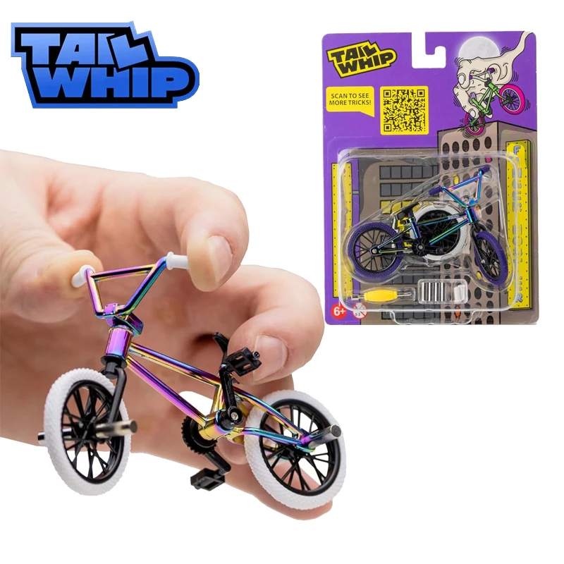 

TAILWHIP Professional Finger BMX Tech Deck Multicolor Oil Mini Metal Bike Skill Toys Finger Toys Gift for Boyfriend