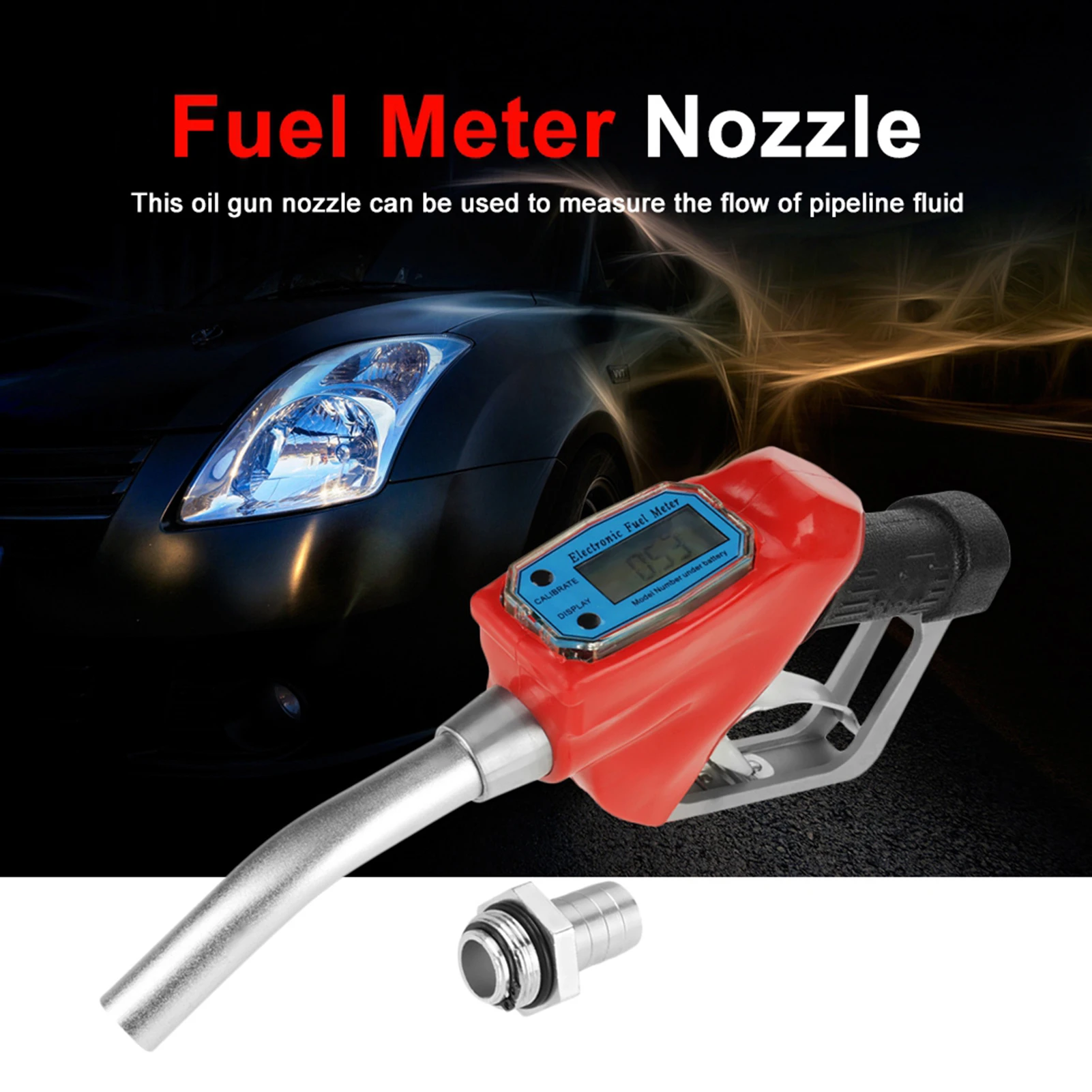 

Fueling Nozzle Fuel Meter Nozzle Digital Fuel Oil Gasoline Nozzle Gun Fueling Nozzle with Meter