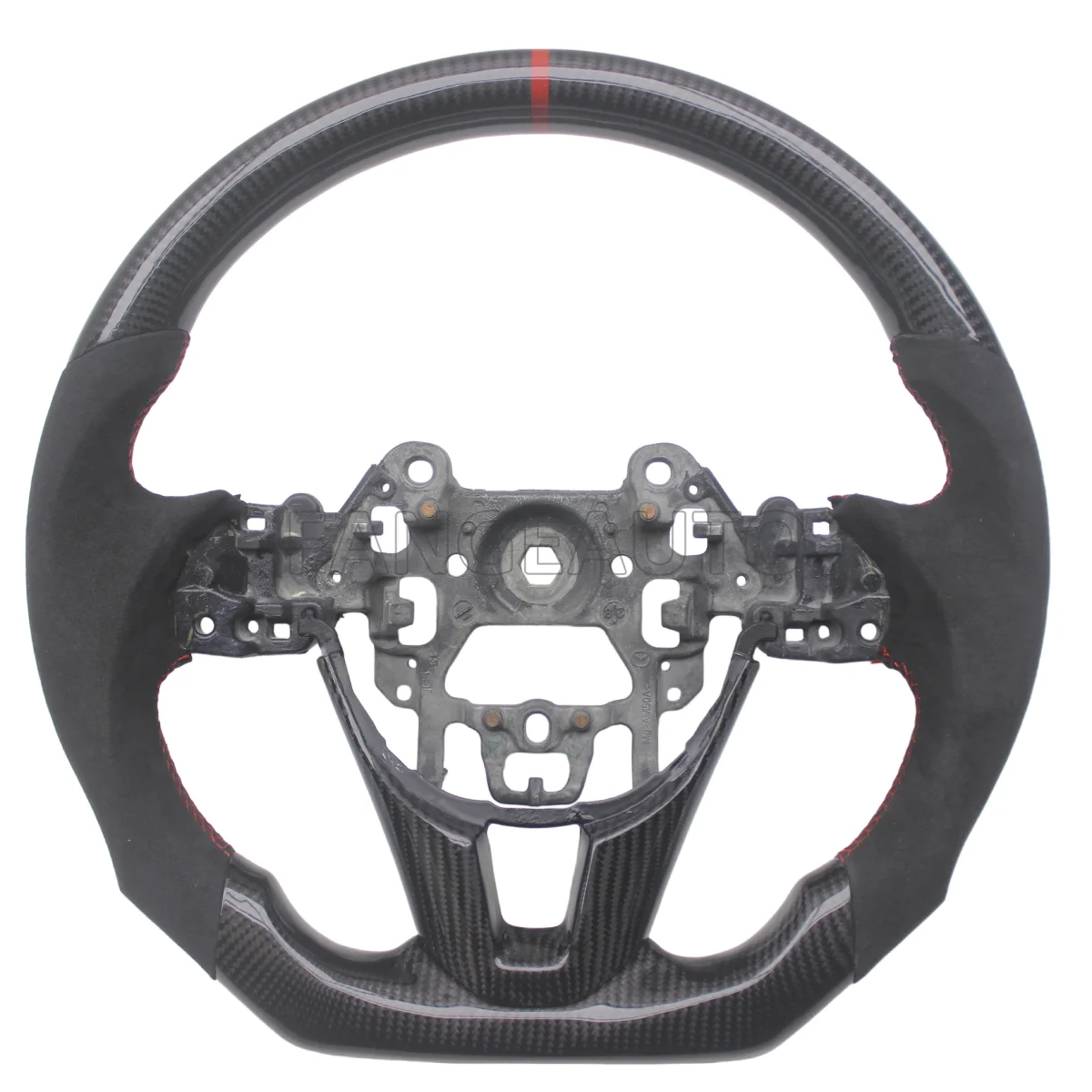Custom Replacement D Shape for Mazda CX5 CX-5 2013-2017 Real Carbon Fiber Steering Wheel with Leather