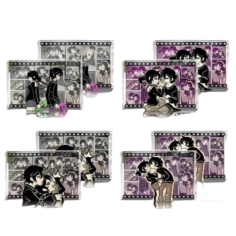 

Игра The Coffin Of Andy And Leyley Andy Leyley, акриловая подставка для косплея, мультяшные прозрачные стоячие тарелки, украшение для стола