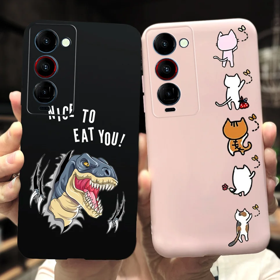 Child Fashion Cases For Camon 18P Coques Astronaut Dragon Cartoon Housing For Tecno Camon 18 Premier Camon18 CH7 CH6 Silicone