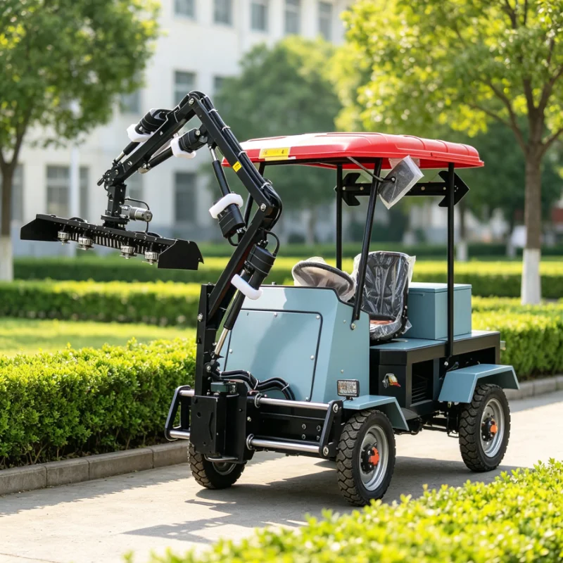 Customized Long Reach Hedge Trimmer with Adjustable Pivoting Head for Angled Cuts and Precision Trimming Tasks