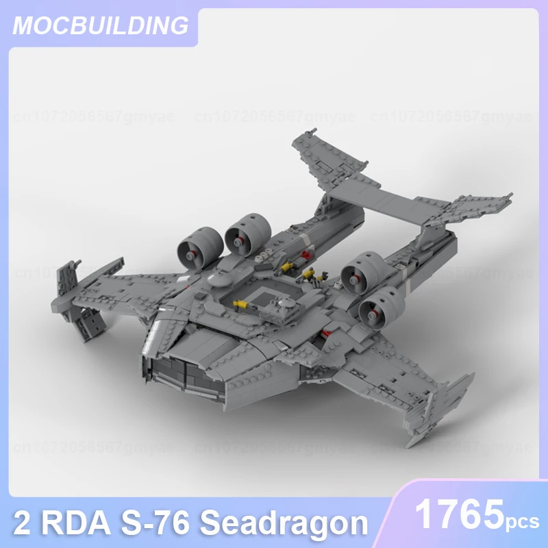 2 RDA S-76 Seadragon Modèle MOC décennie s De Construction DIY Assembler Briques dos Creative Collection Affichage Jouets Cadeaux 1765Pcs