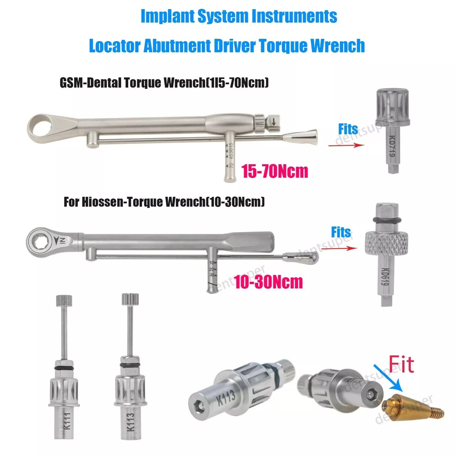 

Стоматологический динамометрический ключ, инструмент, локатор имплантата/многофункциональный отвертка с трещоткой