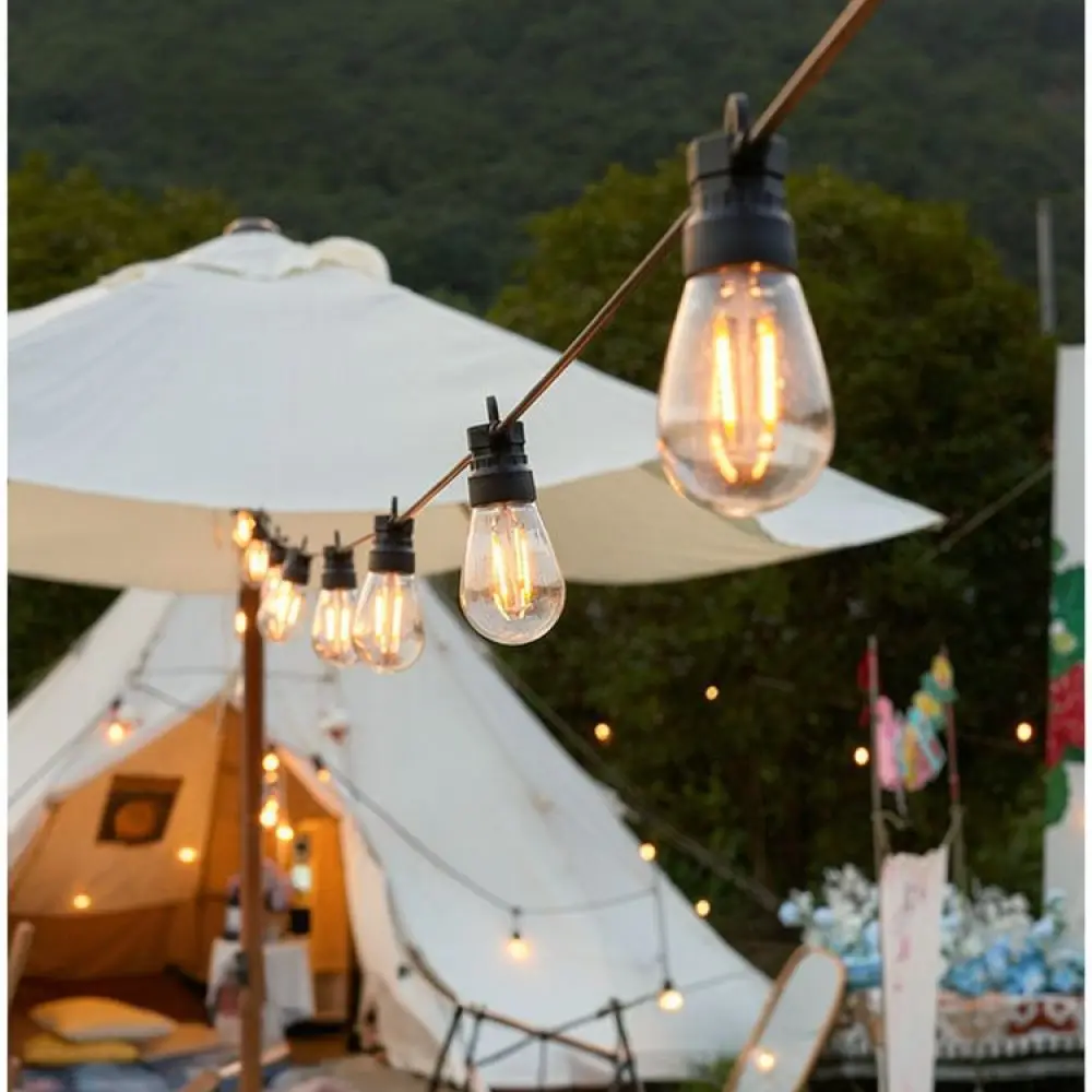 Weatherproof Outdoor Patio String Light Cable E26 E27 Socket Garden Backyard Landscape Decorative Atmosphere Light Cord