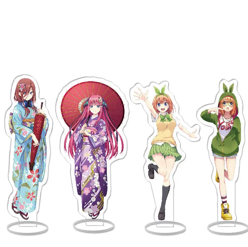 Anime The Quintessential Quintuplets Acrylic Stand Figure Models Badge Brooch Pins Button Accessories Xmas Gift Girl