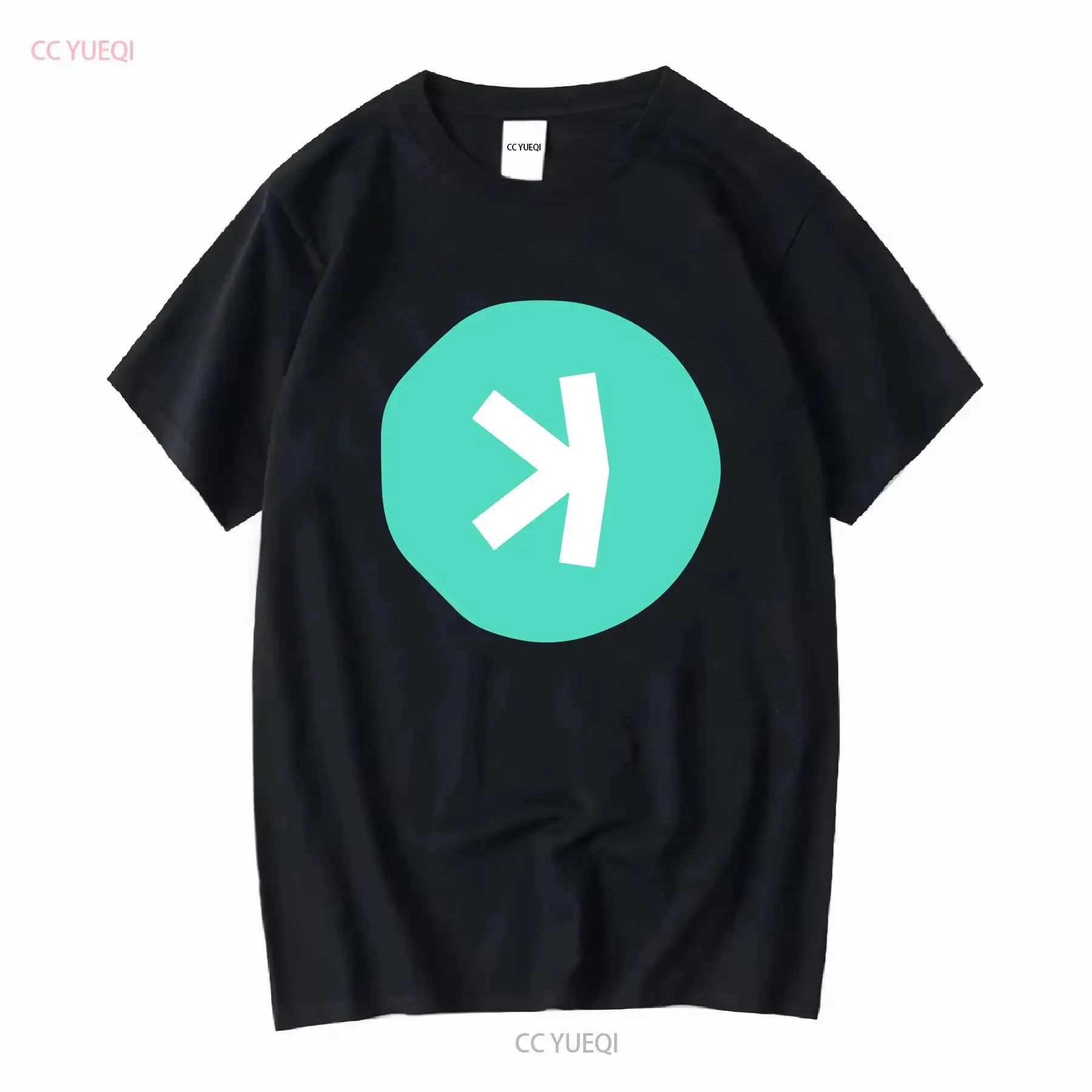 KASPA Crypto Logo merch gifts for enthusiasts T Shirt long or short sleeves vintage Washed Stylish Casual homme Versatile