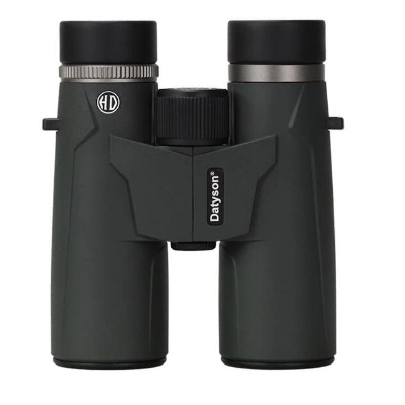 Datyson Binoculars 10X42mm Outdoor Waterproof Roof Straight Tube HD FMC Green Film Lens BAK4 Prism Telescope