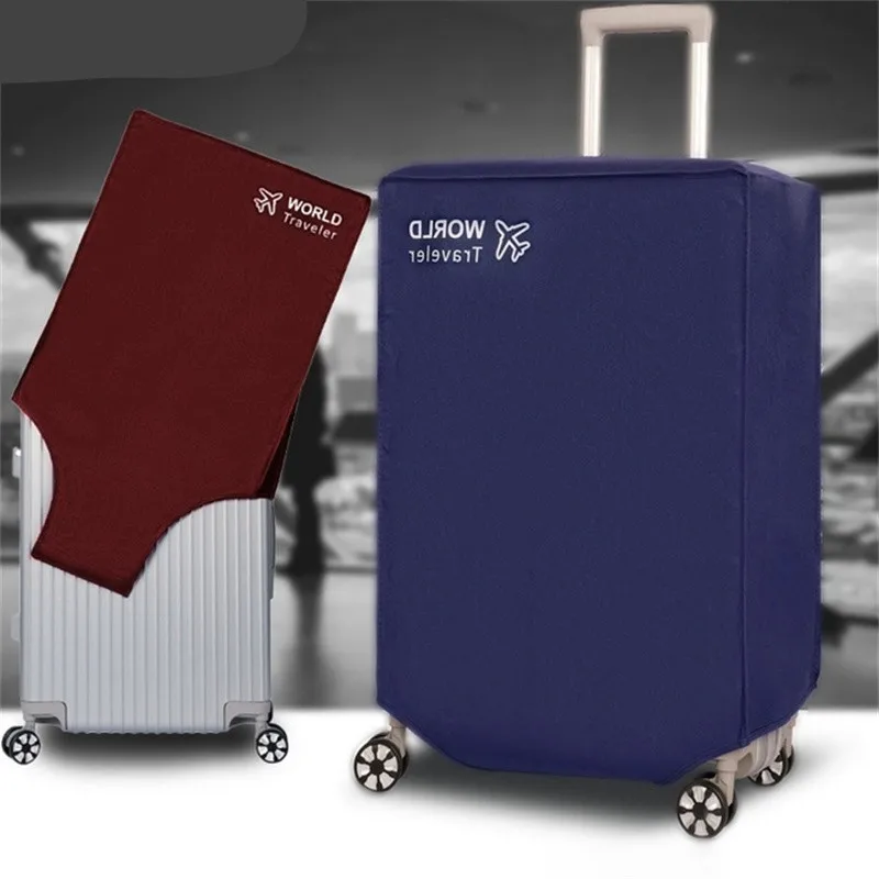

20/24/26/28/30inch Black Anti-scratch Luggage Protector Cover Non-woven Luggage Cover Dustproof Trolley Suitcase Wear-resistant