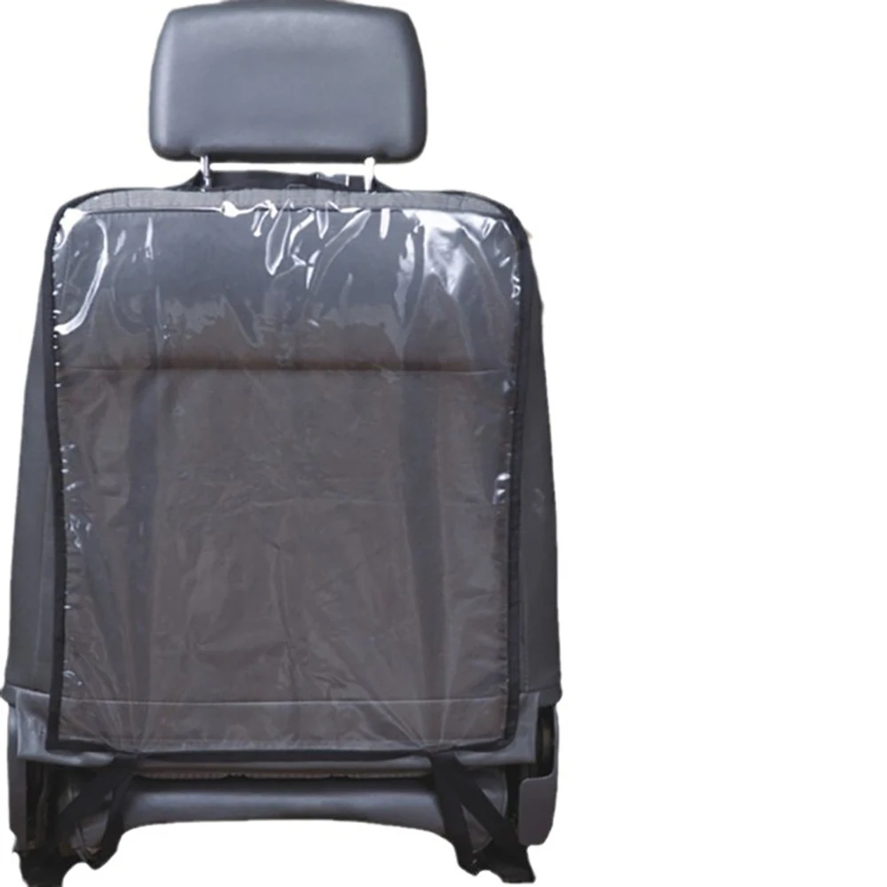 Car Seat Back Cover Protector For Kids Baby Kick Mat From Mud Dirt Clean Seat Covers Automobile Kicking Mat Accessories Black image 3