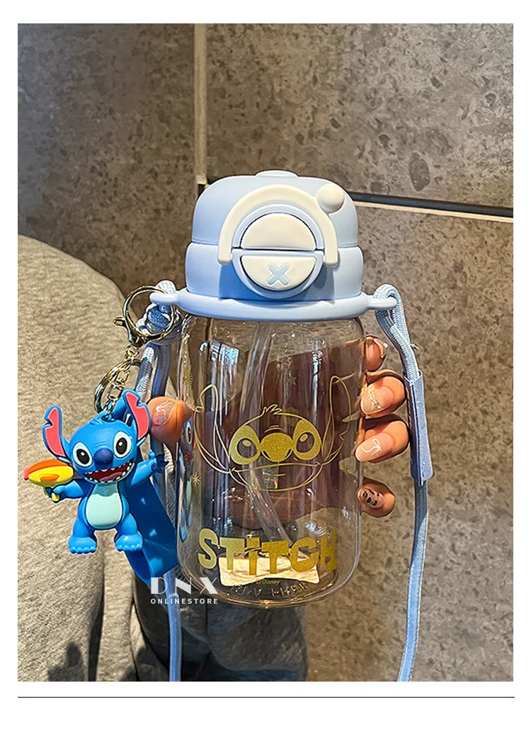 

Stitch Kids PPSU Cup - Food-grade High Temperature Resistant, Chic Straight Drinking Kettle with Straw