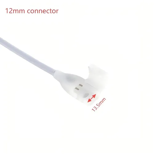 Imagen 2 del producto 8A 110V 220V 10mm 12mm impermeable Cob tira de luz LED conector de clavija de EE. UU. UE