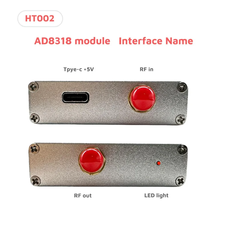 AD8318 Module RF Power Meter Logarithmic Detector 1MHz-8000MHz Power Detection Module Control Module Sensor