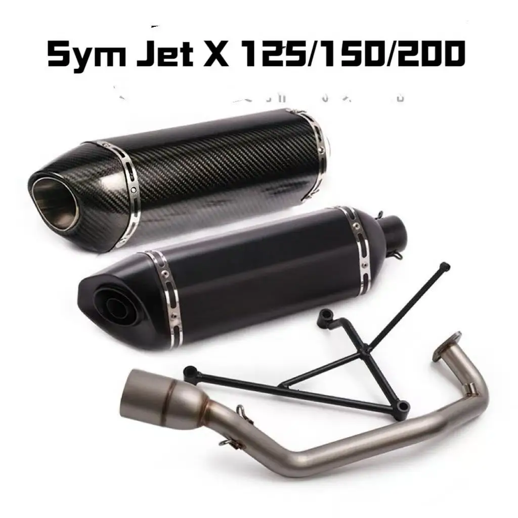 For Motorcycle Exhaust Pipe for Sym Jet X 125 / 150 / 200 Modified Front Exhaust Pipe