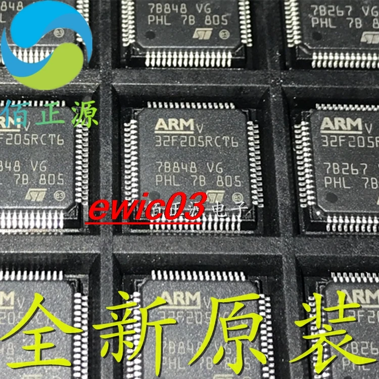 Original stock  STM32F205RCT6 32MCU 32F205RCT6 LQFP64 