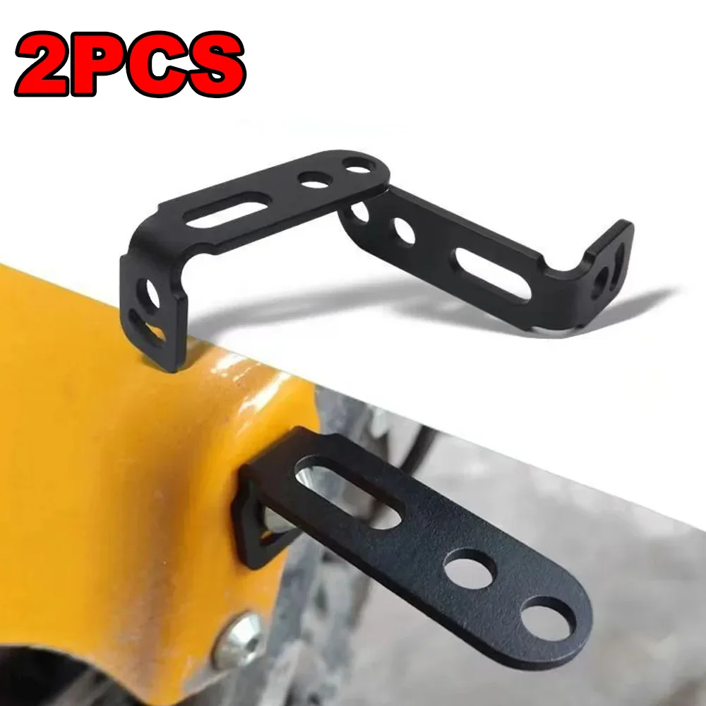 2 Stück Verstellbare Halterung für Roller E-Bike Schutzblech LED-Nebelscheinwerfer-Halterung Metall-Motorrad-Zubehör Scheinwerfer-Halterung