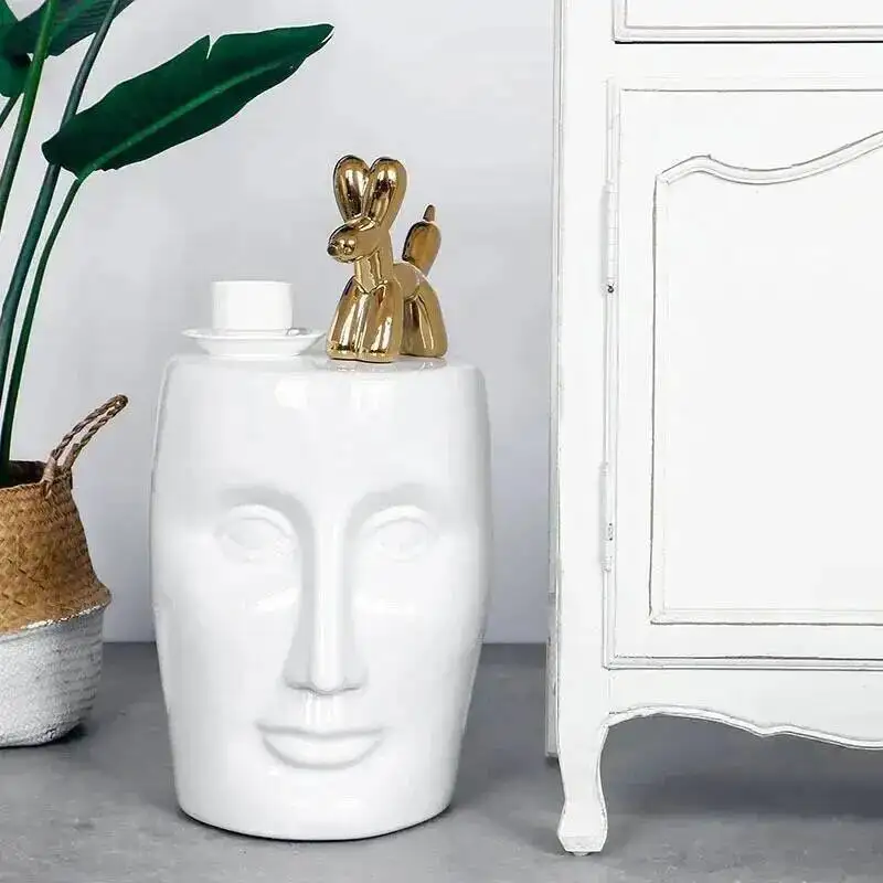 

Nordic Ceramic Coffee Tables Furniture Creative Home Sofa Side Table Casual Decoration Designer Corner Table Bedroom Nightstand