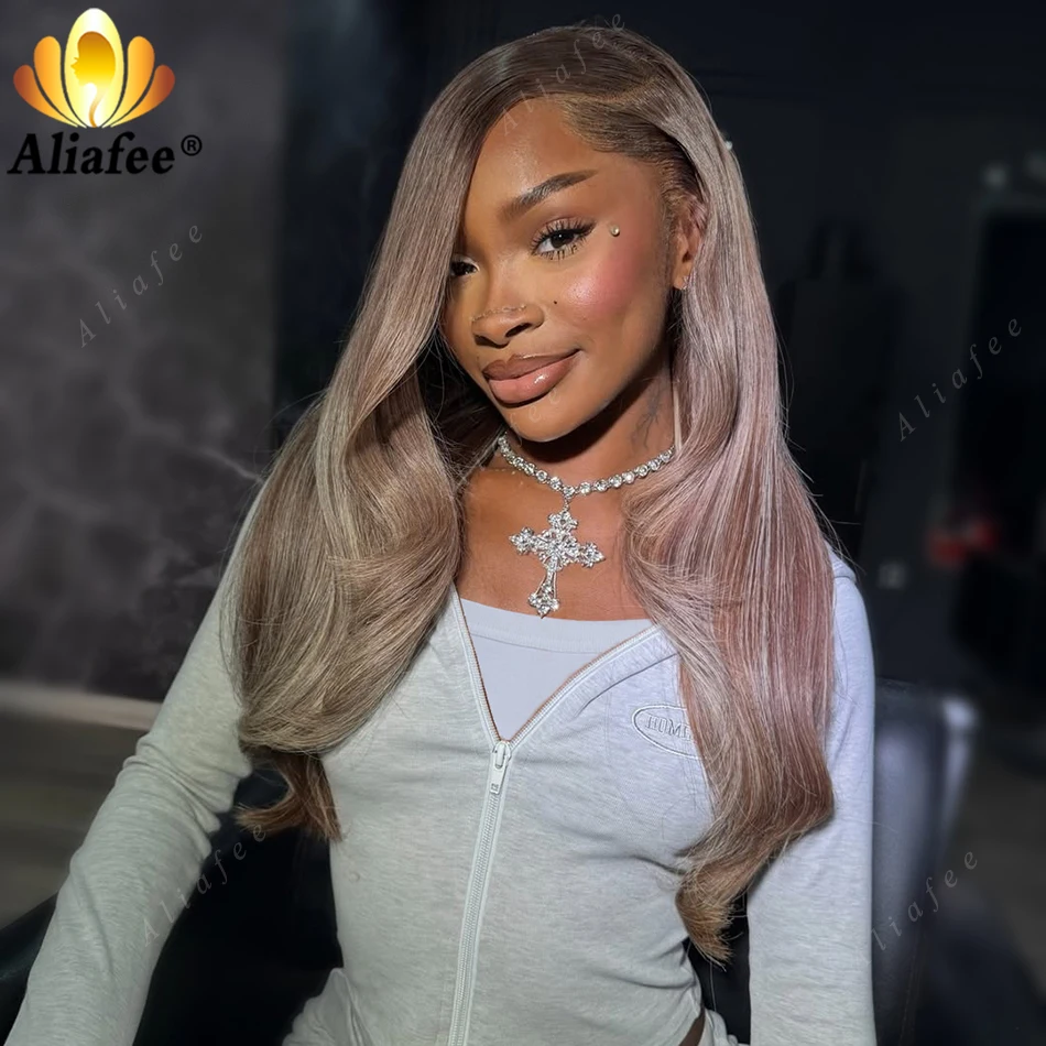 

Ombre Root Highlight Light Grey Blonde Body Wave Human Hair Wig Natural Root Transition 13x6 Transparent Lace Frontal Hair Wigs