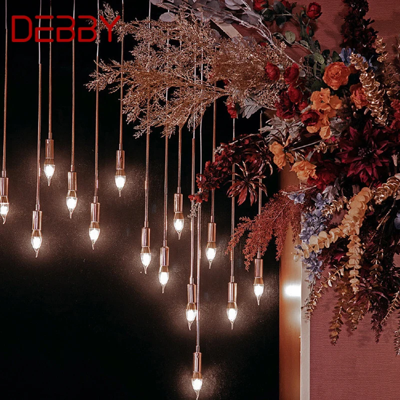 

DEBBY Modern Leaf Wedding Light Party Stage LED Light Pendant Road Guidance Tools Background Decoration